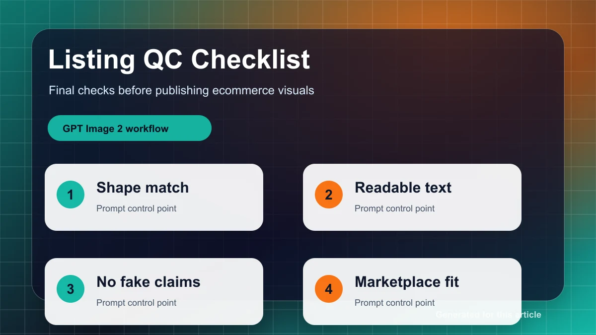 Ecommerce listing quality checklist